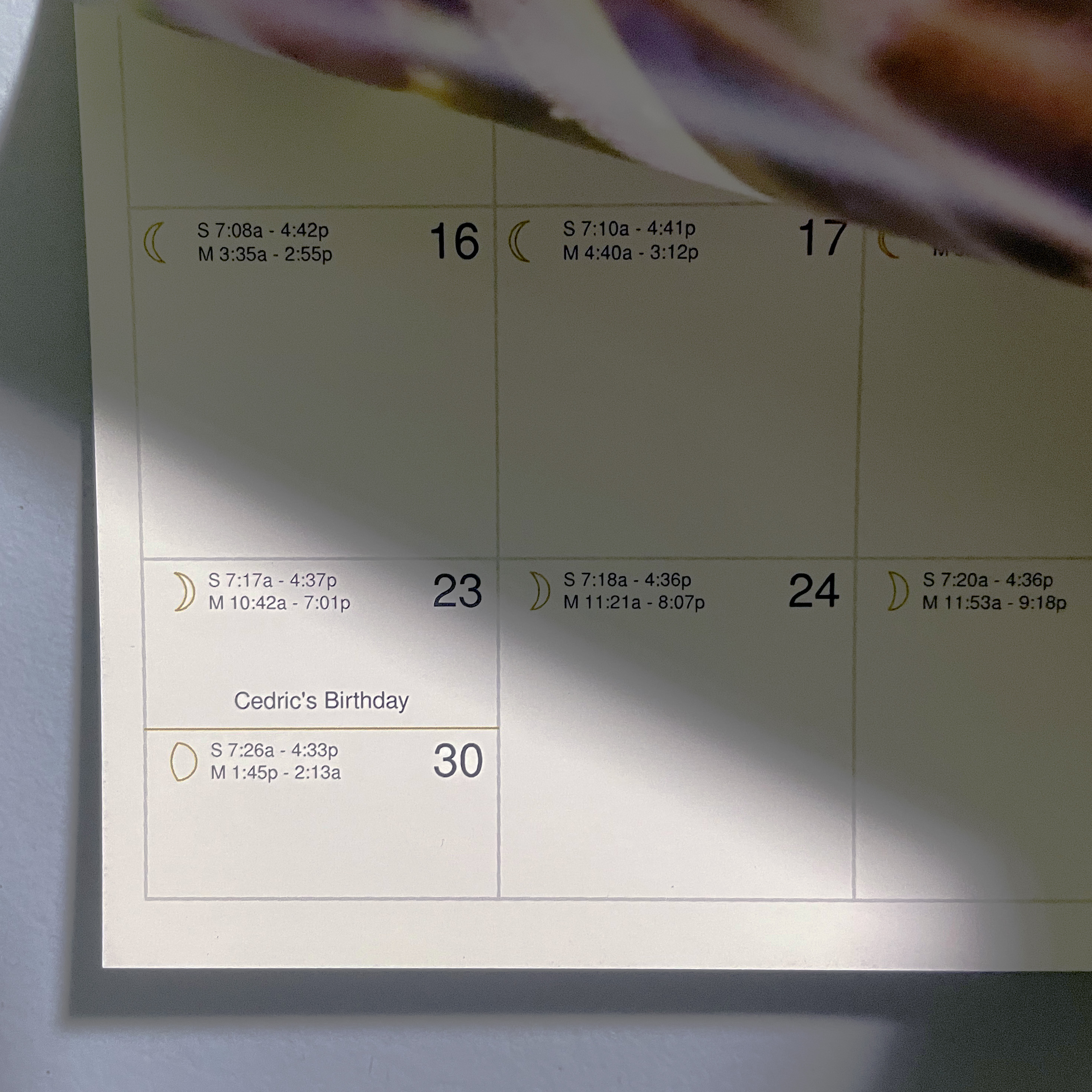 Placeholder for Calendar Design 2